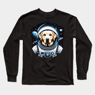 Astronaut Labrador in Space Long Sleeve T-Shirt